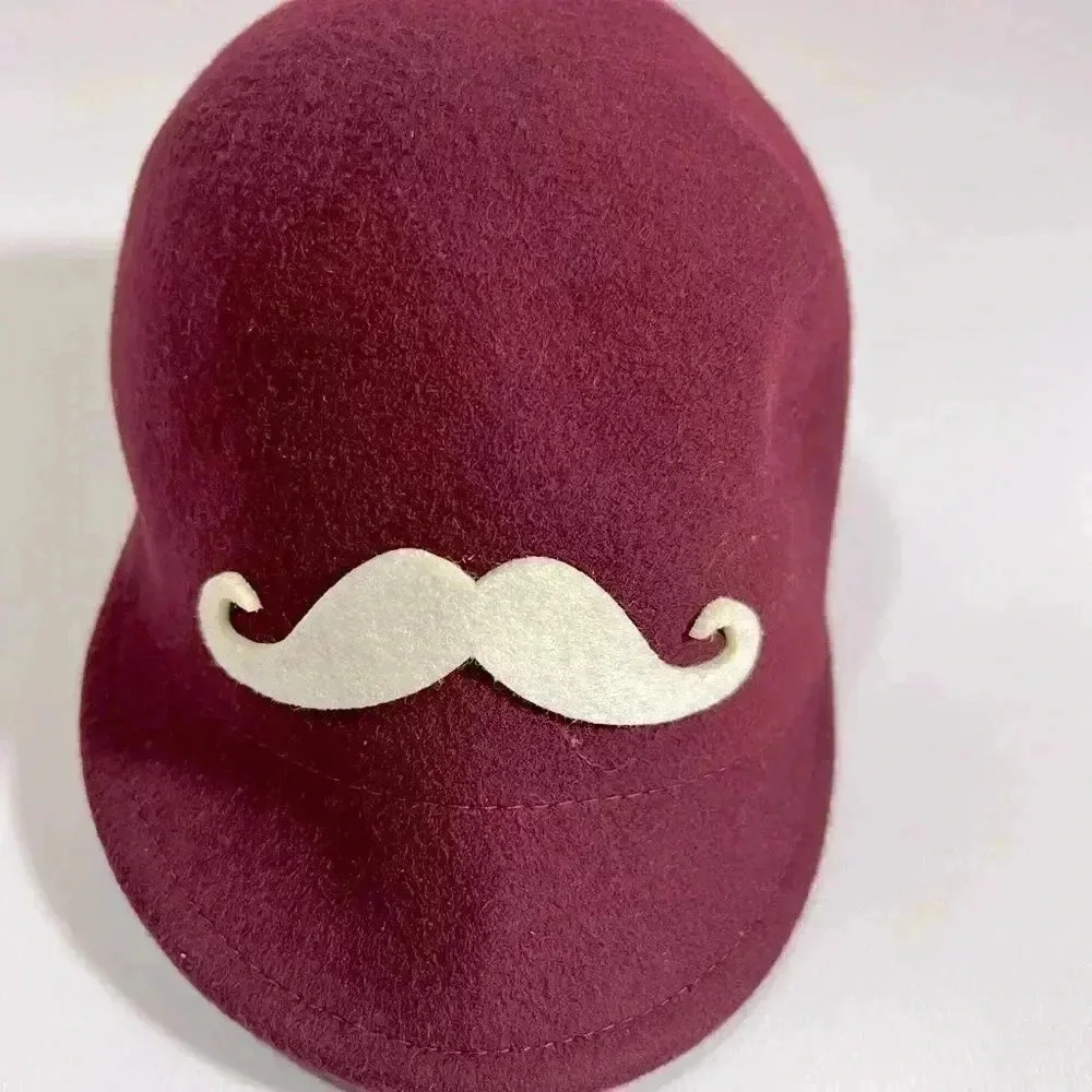 Chic 77 Burgundy Wool‎ Kids Cap Hat